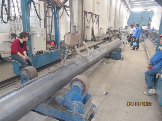 प्रकाश ध्रुव मशीन / प्रकाश ध्रुव उत्पादन लाइन एबीबी इन्वर्टर के साथ