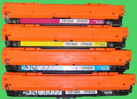 CE740A 741A 742A 743A एचपी के लिए रंग प्रिंटर टोनर कारतूस एचपी CP5220 5225 के लिए इस्तेमाल किया