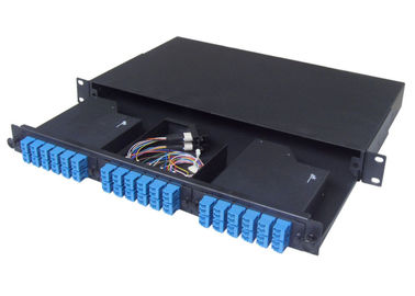 MPO fiber patch panel,MPO cassette patch panel，MPO to LC patch panel,1U 19 inch,72 fiber